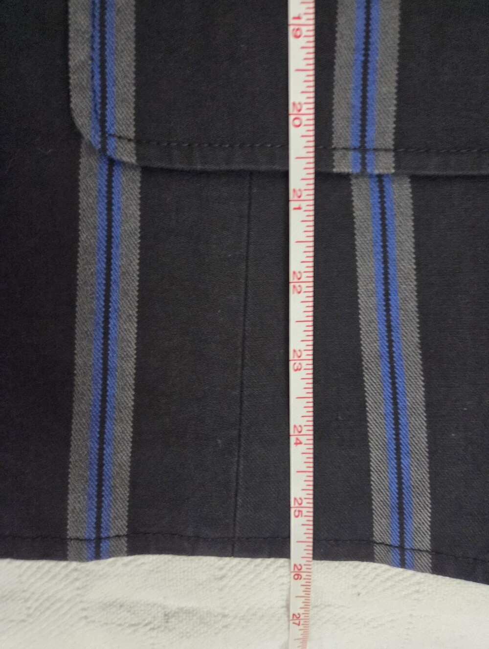 NWT Old Navy Vertical Striped Cotton Stretch Blazer Jacket Blue Black - XL - Picture 9 of 9